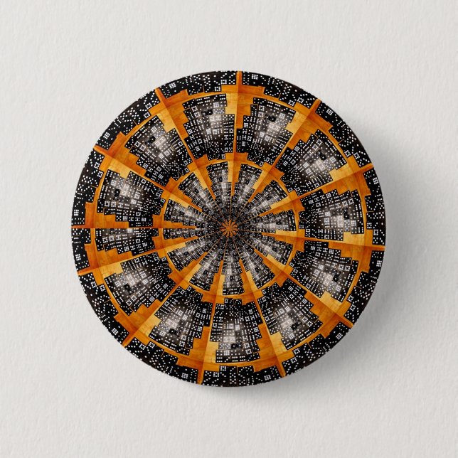 Bóton Redondo 5.08cm Botão Dominoes (Frente)