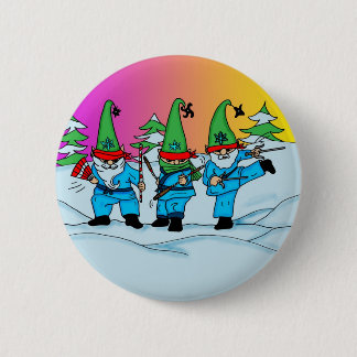 Bóton Redondo 5.08cm Botão dos duendes de Ninja do Natal