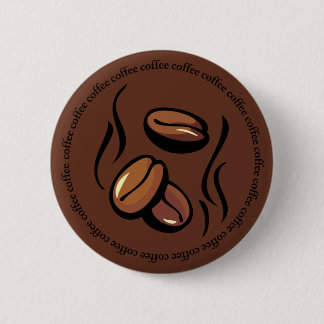 Bóton Redondo 5.08cm Botão dos feijões de café