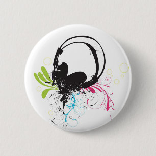 Bóton Redondo 5.08cm Botão dos fones de ouvido