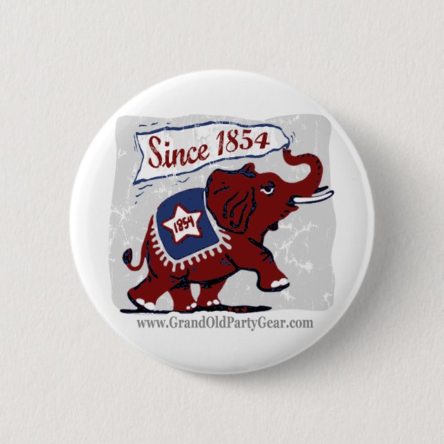 Bóton Redondo 5.08cm Botão dos miúdos dos elefantes (Frente)