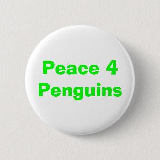 Bóton Redondo 5.08cm Botão dos pinguins da paz 4