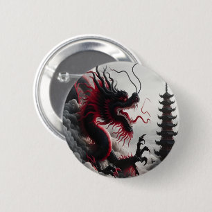Bóton Redondo 5.08cm Botão Dragon Storm