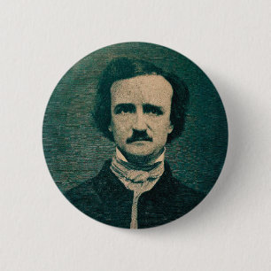 Bóton Redondo 5.08cm Botão Edgar Allan Poe