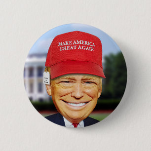 BÓTON REDONDO 5.08CM BOTÃO ENGRAÇADO DO TRUMP