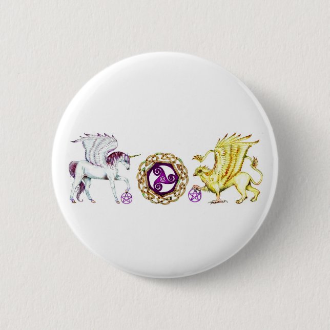 Bóton Redondo 5.08cm Botão espiral da essência (Frente)