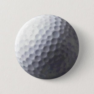 Bóton Redondo 5.08cm Botão Esportivo Golf Ball Design
