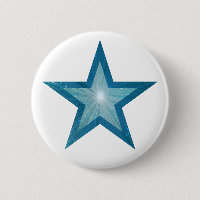Botão Estrela Azul branco