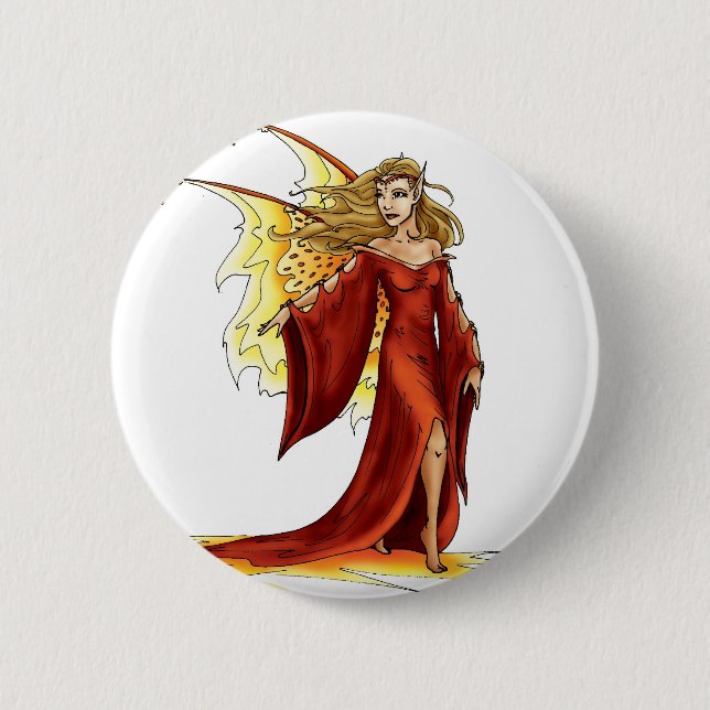 Bóton Redondo 5.08cm Botão feericamente 2 (Frente)