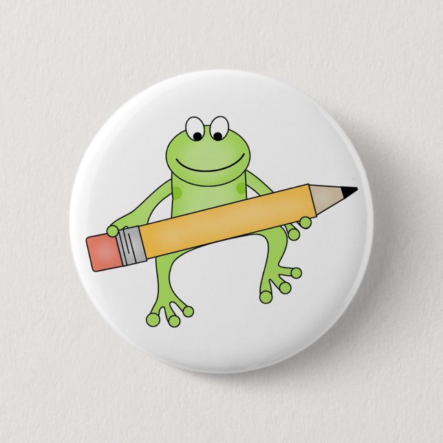 Bóton Redondo 5.08cm Botão feito sob encomenda de Froggie (Frente)