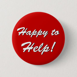 Bóton Redondo 5.08cm botão Feliz para Ajuda