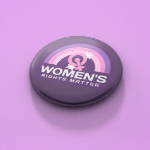 Bóton Redondo 5.08cm Botão Feminista da Matéria dos Direitos da Mulher