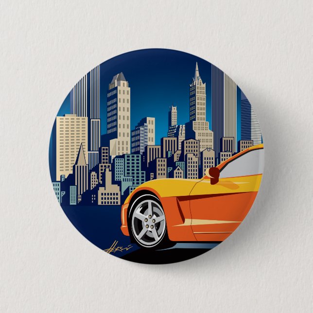 Bóton Redondo 5.08cm Botão Feriados Felizes (Frente)