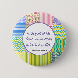 Bóton Redondo 5.08cm Botão Filtros de Patchwork Personalizados