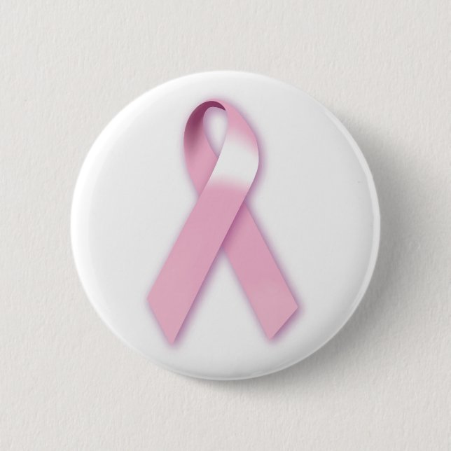Bóton Redondo 5.08cm Botão Fita Rosa (Frente)