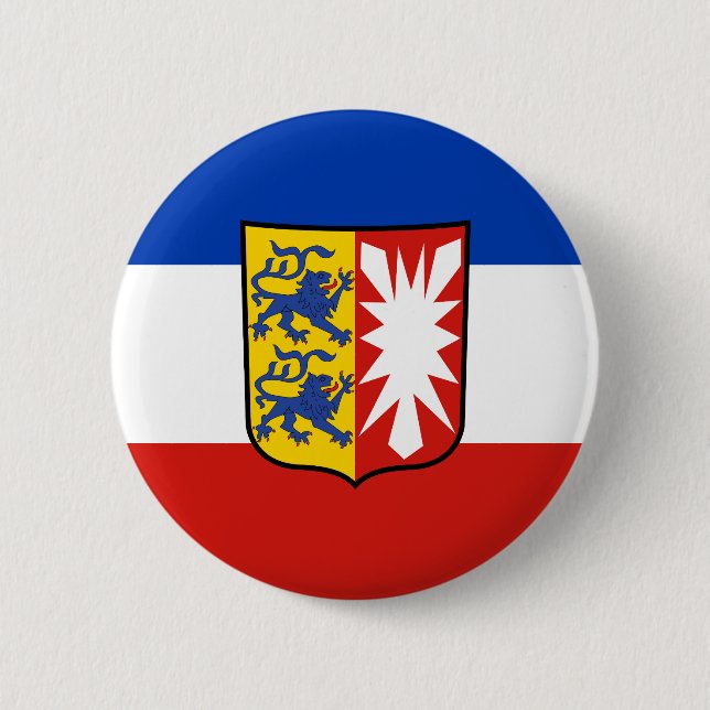 Bóton Redondo 5.08cm Botão Flag Schleswig-Holstein Pinback (Frente)
