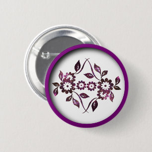 Bóton Redondo 5.08cm Botão Flor