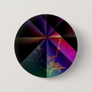 Bóton Redondo 5.08cm Botão Flor-Mei Hua-ameixa