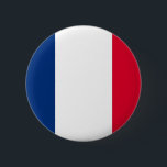 Bóton Redondo 5.08cm Botão francês da bandeira<br><div class="desc">Um botão que caracteriza a bandeira francesa!</div>