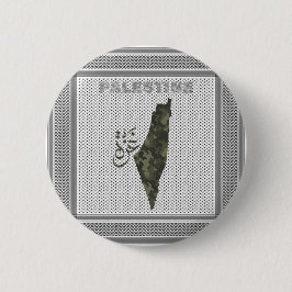 Bóton Redondo 5.08cm Botão Free Palestine no design do cachecol palesti