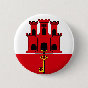 Bóton Redondo 5.08cm Botão gibraltino da bandeira