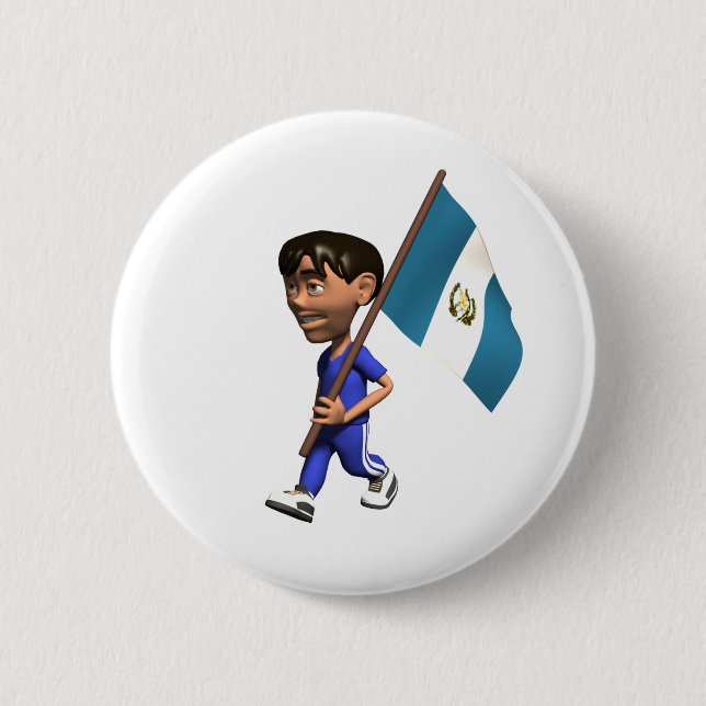 Bóton Redondo 5.08cm Botão Guatemala (Frente)
