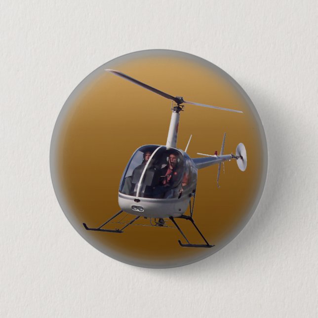 Bóton Redondo 5.08cm Botão Helicóptero / Botão Helicóptero Legal do pin (Frente)