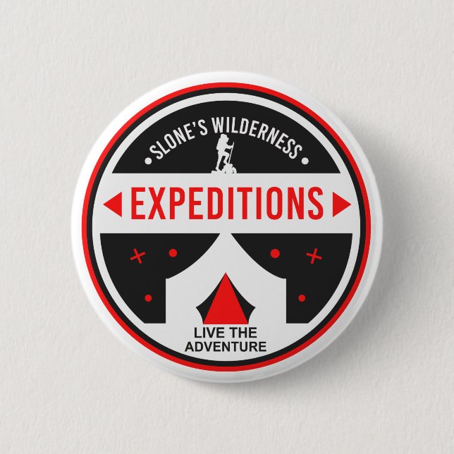 Bóton Redondo 5.08cm Botão Hiker do Slone (Frente)