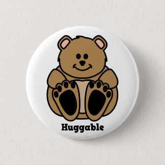 Bóton Redondo 5.08cm Botão Huggable do urso