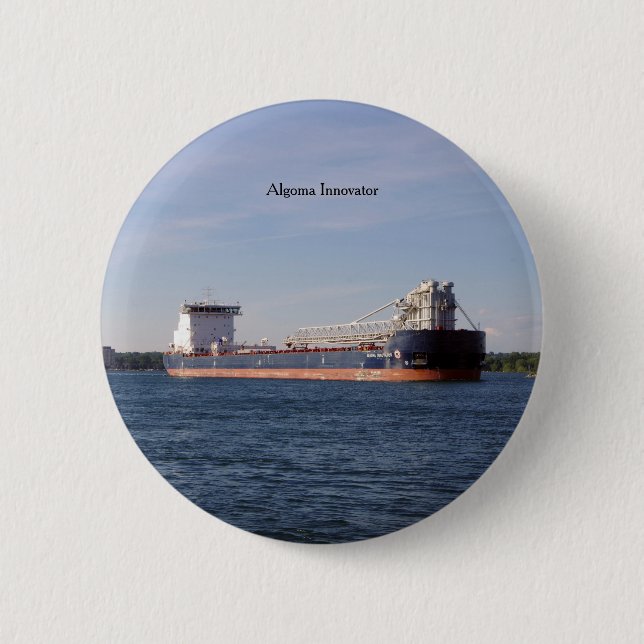 Bóton Redondo 5.08cm Botão Inovador de Algoma (Frente)