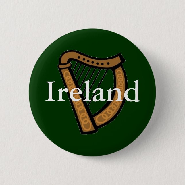 Bóton Redondo 5.08cm Botão Irlanda (Frente)