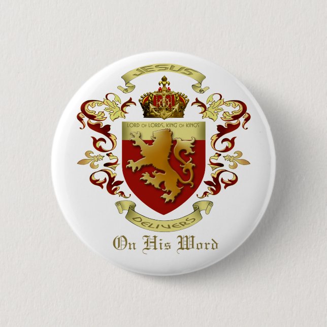 Bóton Redondo 5.08cm Botão Jesus Entrega (Frente)