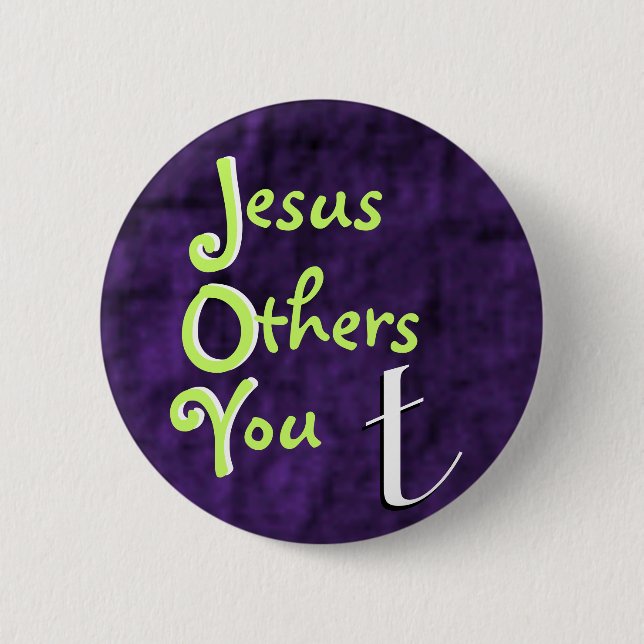 Bóton Redondo 5.08cm botão JOY (Frente)