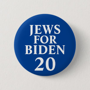 Bóton Redondo 5.08cm Botão Judeus para Biden