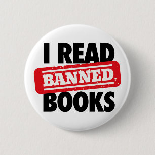 Bóton Redondo 5.08cm Botão Ler Livros Banidos