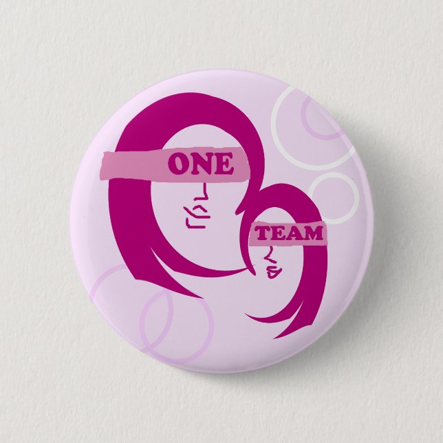 Bóton Redondo 5.08cm Botão Mãe e Filha (Frente)