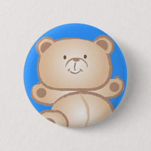 Bóton Redondo 5.08cm botão masculino do urso