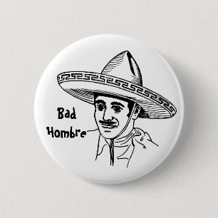 Bóton Redondo 5.08cm Botão mau de Hombre