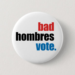 Bóton Redondo 5.08cm Botão mau do voto de Hombres