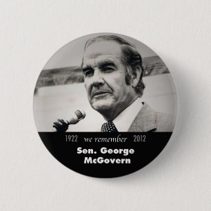 Bóton Redondo 5.08cm Botão Memorial George McGovern