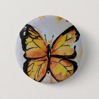 Bóton Redondo 5.08cm Botão Monarch Butterfly
