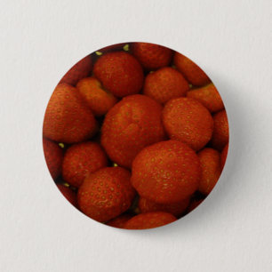 Bóton Redondo 5.08cm Botão Morangos Juicy