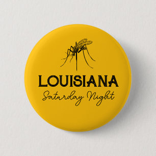 Bóton Redondo 5.08cm Botão Mosquito Personalizável de Sábado da Louisia