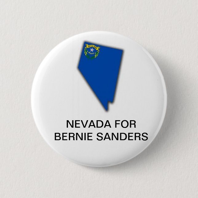 Bóton Redondo 5.08cm Botão NEVADA para BERNIE SANDERS 2020 (Frente)