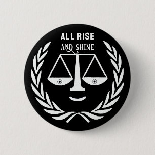 Bóton Redondo 5.08cm Botão Novelty do Advogado Engraçado