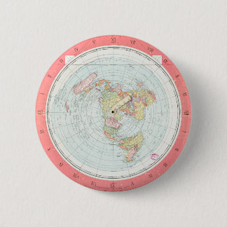 Bóton Redondo 5.08cm Botão "NOVO MAPA PADRÃO DO MUNDO" de Gleason