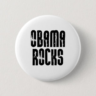 Bóton Redondo 5.08cm Botão Obama Rocks