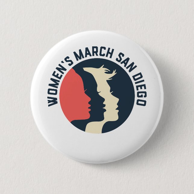 Bóton Redondo 5.08cm Botão oficial SZ regular do março San Diego das (Frente)