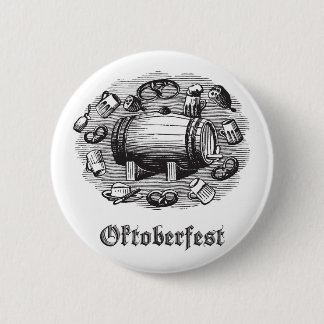 Bóton Redondo 5.08cm Botão Oktoberfest Beer & Pretzel