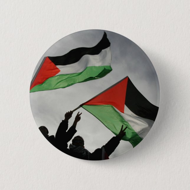 Bóton Redondo 5.08cm Botão palestino da solidariedade (Frente)